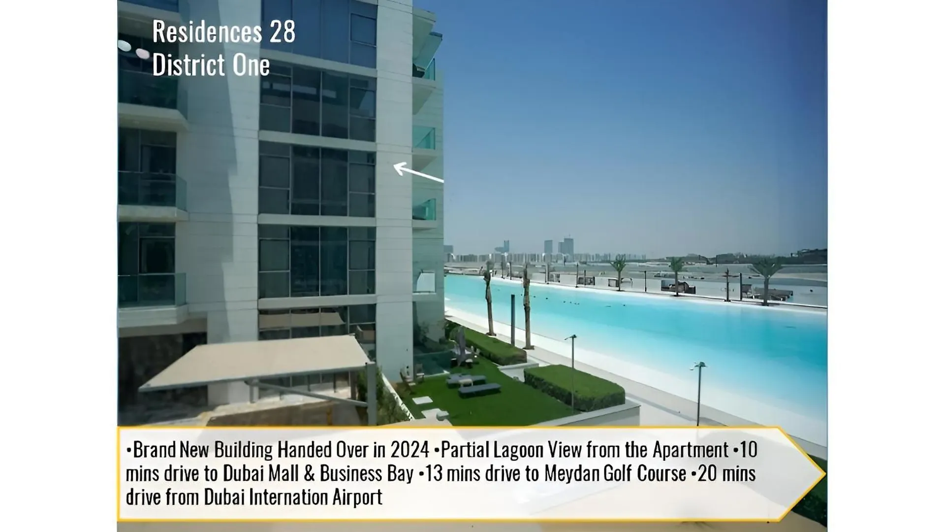 District One, Mbr City New Partial Lagoon View Dubai